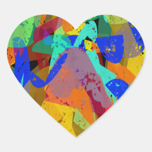 Feiern der Queen Liebe für den Stolz Herz-Aufkleber