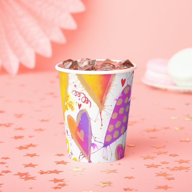 Feiern der Wasserhärten der Liebe Pappbecher (Insitu)