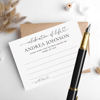 Feiern des Gedenkens an das Leben Eine Gedächtnisk Begleitkarte