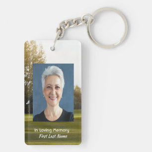 Feiern des Golfkurses von Life Keepake Schlüsselanhänger