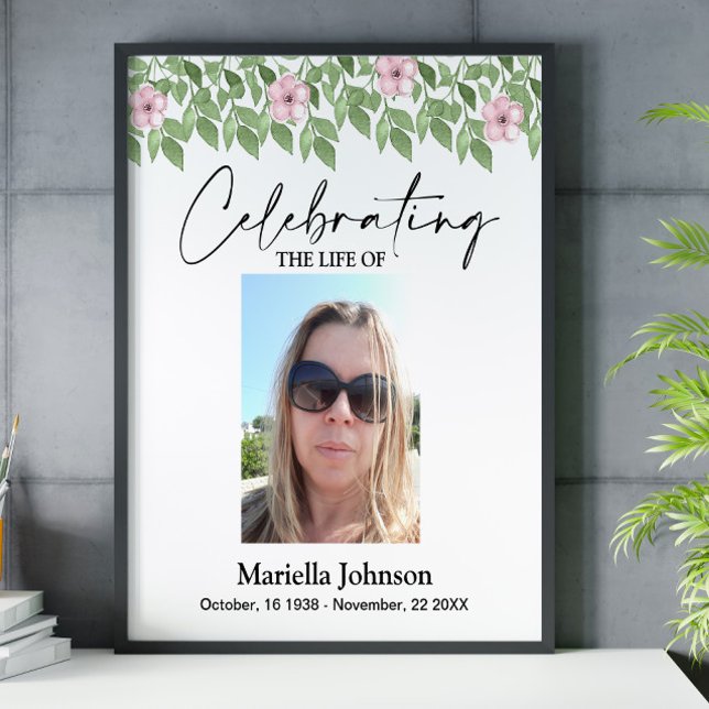 Feiern des Lebens 16x20 Begräbnisplakat Poster (Von Creator hochgeladen)