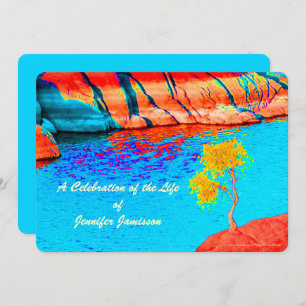 Feiern des Lebens, Single Tree am See/Gebirge Einladung