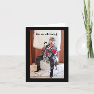 Feiern des neuen oder Überlebens des alten Jahres Karte