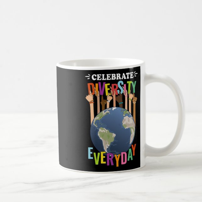 Feiern Diversity Lehrertagsschule Kaffeetasse (Rechts)