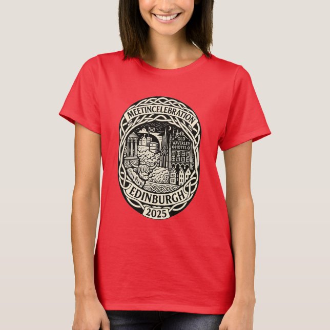 Feiern Edinburgh 2025 - Nachtzeit T-Shirt (Vorderseite)