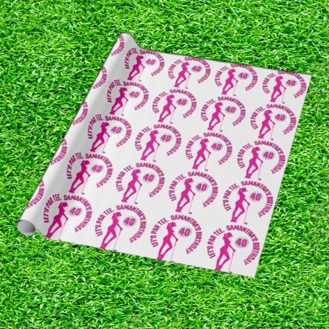 Feiern einer besonderen Geburtstagskünstlerin Geschenkpapier (Wrap your wishes in pink perfection!)