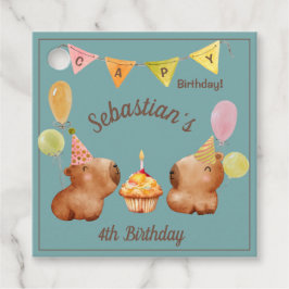 Feiern eines Capy Birthday Geschenkanhänger