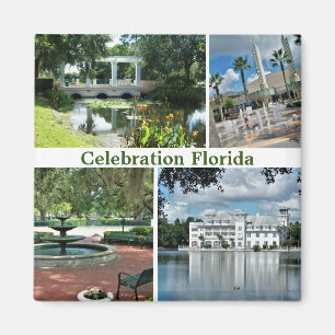 Feiern Florida Square Magnet 4 Bilder