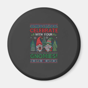 Feiern Gnomies Weihnachten Gnome Bäume Rentiere Magnet