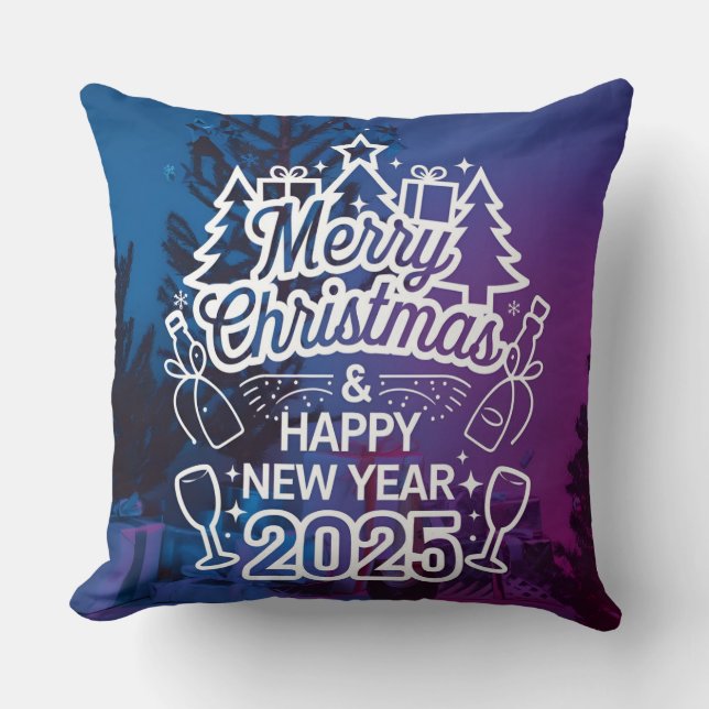 Feiern im Komfort Neues Jahr 2025 Kopfkissen für d Kissen (Vorderseite)