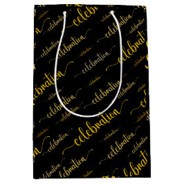 Feiern in Goldtönen Mittlere Geschenktüte