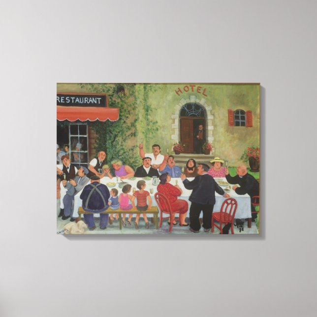 Feiern Leinwanddruck (Vorderseite)