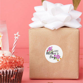 Feiern Mama und Freude: Happy Mother Day Collectio Runder Aufkleber