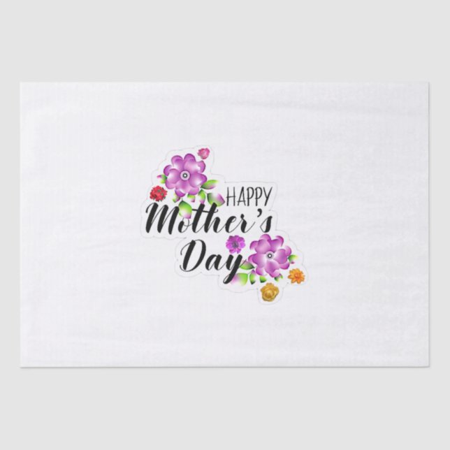 Feiern Mama und Freude: Happy Mother Day Collectio Seidenpapier (Vorderseite)