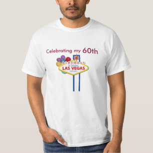 Feiern meines 60. Las- Vegasgeburtstags-Shirts T-Shirt