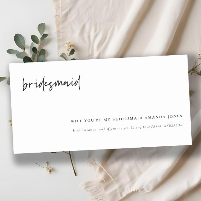 Feiern mit der US-Kalligrafie Bridesmaid Einladung (Von Creator hochgeladen)