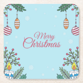 Feiern mit uns rechteckiger pappuntersetzer