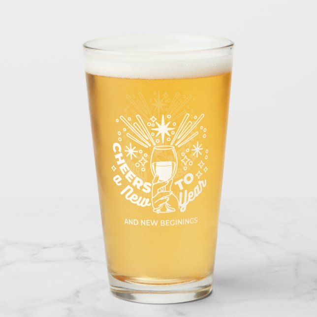 Feiern Neuer Anfang Weinglas Illustration Glas (Vorne (Gefüllt))