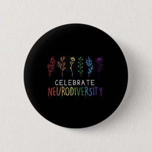 Feiern Neurodivergenz Psychische Autismus im Krieg Button