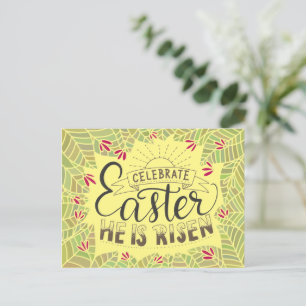 Feiern Osterfeier Er wird gelb sonniger Ostern Postkarte