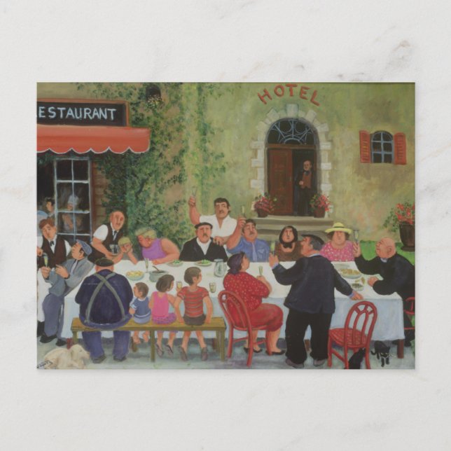 Feiern Postkarte (Vorderseite)