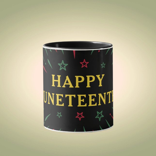 Feiern Schwarzer Unabhängigkeitstag Happy Juneteen Tasse (Von Creator hochgeladen)