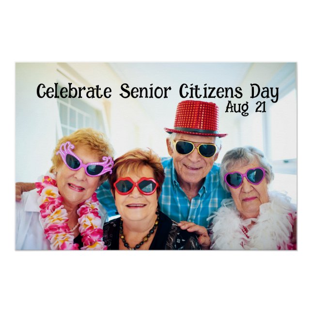 Feiern Senior Citizens Day Poster (Vorderseite)
