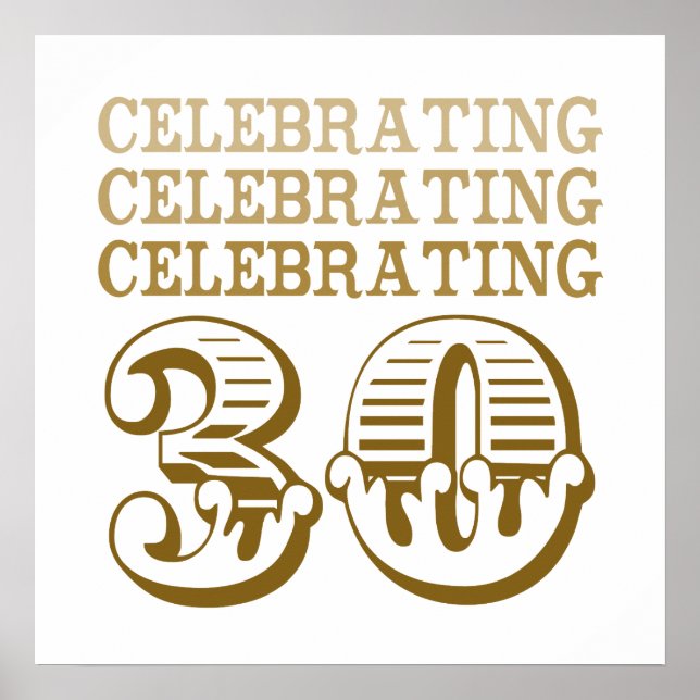 Feiern Sie 30! (Geburtstagspartei) Poster (Vorne)