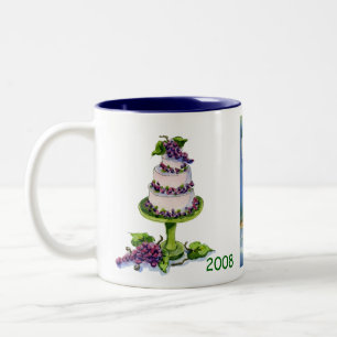 feiern Sie 50 auf dem Weinberg 2008 Zweifarbige Tasse