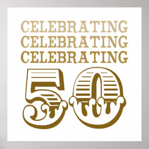 Feiern Sie 50! (Geburtstagspartei) Poster