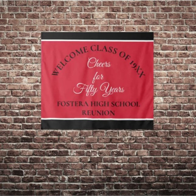 Feiern Sie! 50. Klasse Wiedersehen-Party Wandteppich (Von Creator hochgeladen)