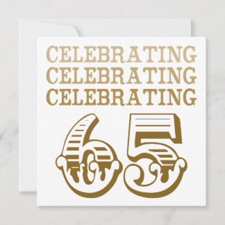 Feiern Sie 65! (Geburtstagspartei) Einladung