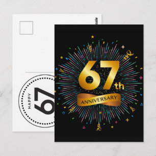 Feiern Sie 67 Jahre: Opa Oma Geburtstag 2026 Postkarte