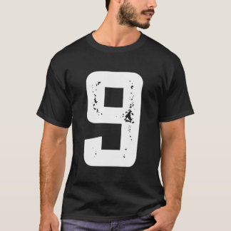 Feiern Sie 9 Happy B-Day Py Fun Schrift T-Shirt