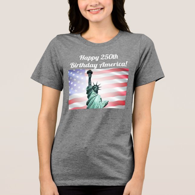 Feiern Sie America 250 #45 Tri-Blend Shirt (Vorderseite)