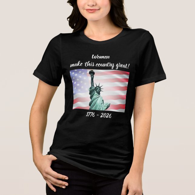 Feiern Sie Amerika 250 #46 Tri-Blend Shirt (Vorderseite)