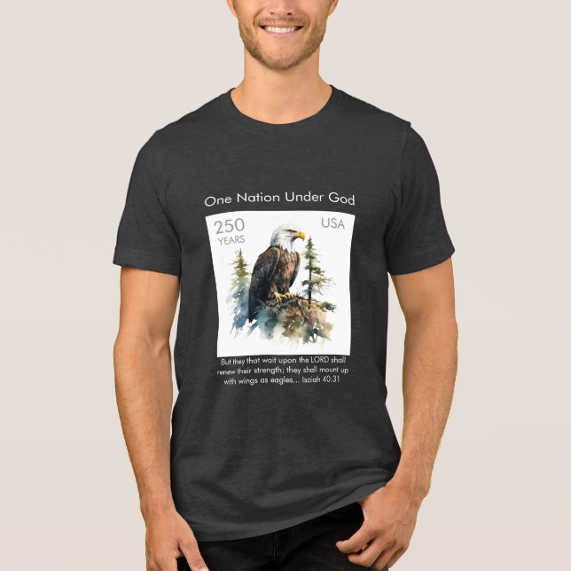 Feiern Sie Amerika 250 #75 Tri-Blend Shirt (Vorderseite)