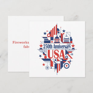 Feiern Sie Amerikas 250. Jubiläum Feiertagskarte