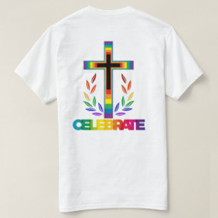 FEIERN SIE CHRISTLICHE LGBTQIA+ Pride Unisex T-Shi T-Shirt