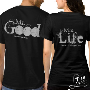 Feiern Sie das gute Leben: Mr. & Mrs. Tri-Blend Shirt