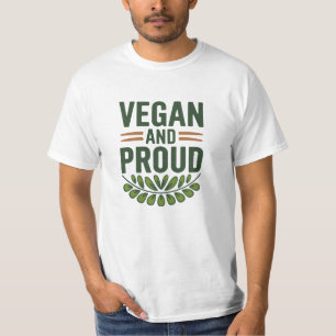 Feiern Sie das Leben auf Pflanze mit Veganen Desig T-Shirt