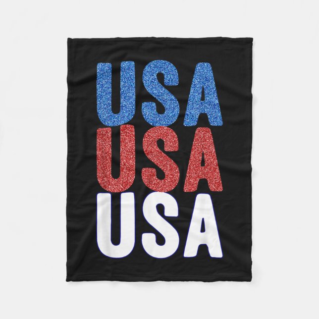 Feiern Sie den 4. Juli, Amerikas Unabhängigkeit, U Fleecedecke (Vorderseite)
