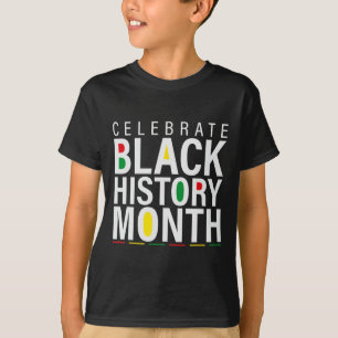 Feiern Sie den Black History Month - Afrikanische T-Shirt