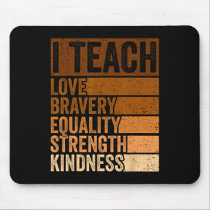 Feiern Sie den Black History Month I Teach Black H Mousepad