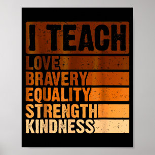 Feiern Sie den Black History Month, ich unterricht Poster