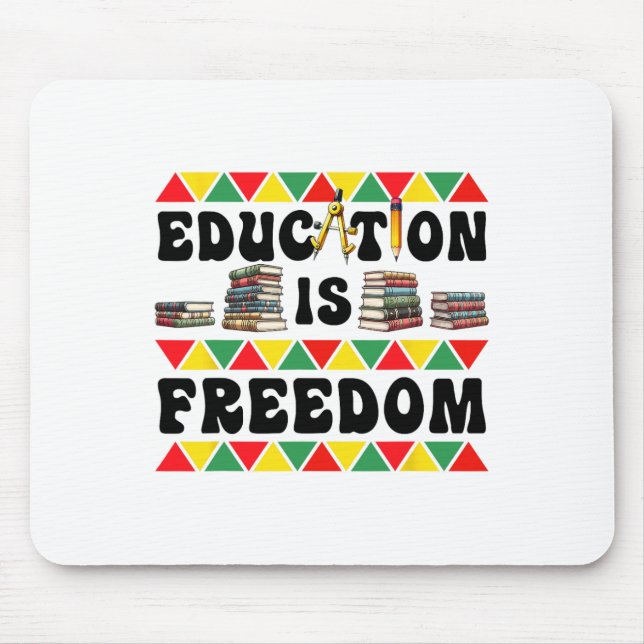 Feiern Sie den Black History Month mit Freiheit  Mousepad (Vorne)