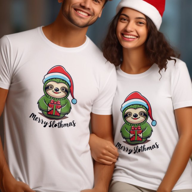 Feiern Sie den Geist der Weihnachtsmagie Sloth T-Shirt (Von Creator hochgeladen)
