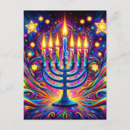 Feiern Sie den Geist von Hanukkah Postkarte