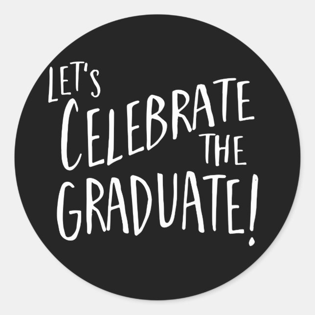Feiern Sie den Graduate-Umschlag Aufkleber (Vorderseite)