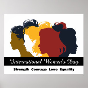 Feiern Sie den Internationalen Frauentag am 8. Mär Poster